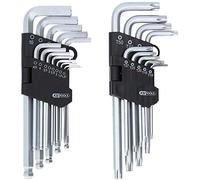 KS Tools Set di chiavi maschio piegate 151.4000 Torx esagono interno 22 pezzi