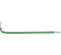 KS Tools 151.4304 Doppia chiave maschio esagonale piegata a testa sferica XL, 4,0mm, verde scuro