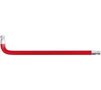 KS Tools 151.4310 Doppia chiave maschio esagonale piegata a testa sferica XL, 10,0mm, rosso