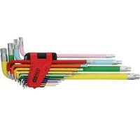 KS Tools 151.4440 Set chiavi maschio Torx piegata, extra lunga, 14 pz