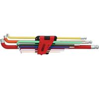 KS Tools Chiavi maschio esagonali con testa sferica piegate, 108°, 9pz. Quantità:1