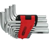 KS Tools 151.4590 Serie di chiavi maschio esagonali piegate in supporto a clip,14pz.1,5-19mm