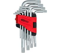 KS Tools 151.4620 Serie di chiavi maschio piegate RIBE®, Corto, 9 pz