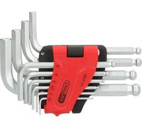 KS Tools 151.4780 Set chiavi maschio ad esagono incassato con testa a sfera, 10 pz, corta, 1,5-10mm