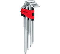 KS Tools 151.4800 Serie chiavi maschio Torx piegate con foro, XL, 10 pzTB8-TB50