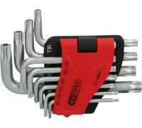 KS Tools 151.4840 Serie chiavi maschio Torx piegate con foro, corta, 10 pz, TB8-TB50