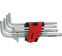 KS Tools 151.5000 Set chiavi maschio con testa a sfera ad esagono incassato, lunga, 10 pz