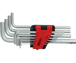 KS Tools 151.5040 Set chiavi maschio ad esagono incassato, lunga, 10 pz
