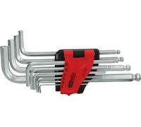 KS Tools 151.5100 Set chiavi maschio con testa a sfera ad esagono incassato, lunga, 10 pz
