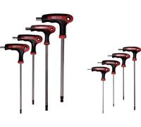 KS Tools 151.8155 Serie di Chiavi Maschio Esagonali Piegate a Testa Sferica a T