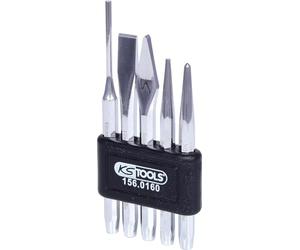 KS Tools 156.0160 Serie di Punzoni in Custodia di Plastica, 5 Pezzi