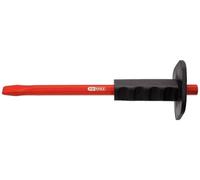 KS Tools 156.0537 Scalpello Piatto per Edilizia con Impugnatura di Protezione, 16X350 mm, Ottagonale