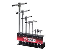 KS Tools 158.5111 - 8 pezzi 8 chiavi esagonali con impugnatura a T/supporto