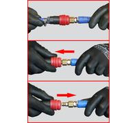 Ks tools 2 Stufen-Druckluft-Sicherheitskupplung Con Beccuccio Tubo, 9mm 999.9096