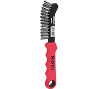 KS Tools 201.2320 Spazzola p.pinza freni in filo d'acciaio a 2 ranghi,diritta,22