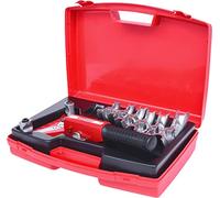 KS Tools 203.1201 Serie di Curvatubi a Cricco Manovrabili con Una Sola Mano 10.0-22, 0 mm, 7 Pezzi