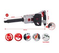KS Tools 3/4 " Supermonster Hochleistungs-Druckluft-Schlagschrauber, 515.3260