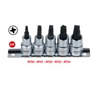 KS Tools 3/8 " Set Bit Socket per Mtz Mortorq Viti, 5-tlg. (911.4010)