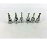 KS Tools 3/8 " Zoccolo Punta Set 6X Interno Esagonale, Alto Smalto Cromato 6mm