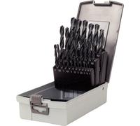 KS Tools 330.1623 Serie di Punte Elicoidali HSS-R in Cassetta di Plastica, 25 Pezzi, 1-13 mm