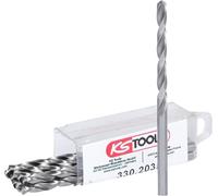 KS Tools 330.2035 Punta Elicoidale HSS-G, 3.5 mm, Confezione da 10