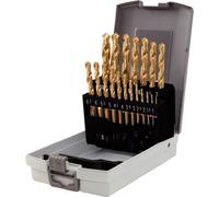 KS Tools 330.4620 Serie di Punte Elicoidali HSS Tin in Cassetta di Plastica, 19 Pezzi, 1-10 mm