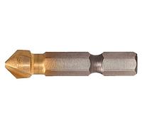 KS Tools 336.0328 Inserto per Fresa per Svasare e Sbavare in HSS, Tin 90°, 10, 4 mm, 1/4"