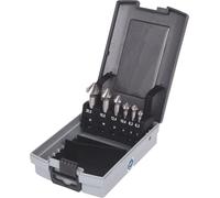 KS Tools 336.0456 Serie di Frese per Svasare e Sbavare in HSS, 5 90°, Cassetta di Plastica, 6 Pezzi