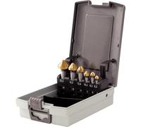 KS Tools 336.0466 Serie di Frese per Svasare e Sbavare in HSS, 90°, Cassetta di Plastica, 6 Pezzi
