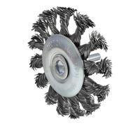 KS Tools 340.0039 Spazzola a Disco in Filo D'Acciaio Ritorto 0, 5 mm, Diametro 75 mm