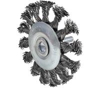 KS Tools 340.0039 Spazzola a Disco in Filo D'Acciaio Ritorto 0, 5 mm, Diametro 75 mm