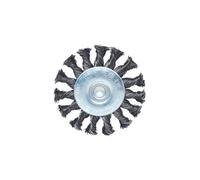KS Tools 340.0039 Spazzola a Disco in Filo D'Acciaio Ritorto 0, 5 mm, Diametro 75 mm