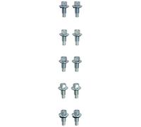 KS Tools 430.1138 Vite scarico olio, esagonale 15 mm, M12x1,75x25 mm, confezione da 10, 37 mm