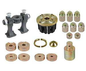 KS Tools 440.9998 Serie di utensili universali per il montaggio/smontaggio di cuscinetti compatti, 33 pz