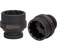 KS Tools 450.0405 Bussola Poligonale per Avvitatori ad Impulsi, Corta, 55 mm, 1"