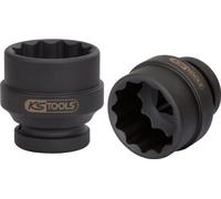 KS Tools 450.0407 Bussola Poligonale per Avvitatori ad Impulsi, Corta, 65 mm, 1"