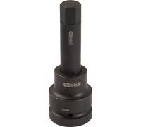 KS Tools 450.0493 Bussola per Avvitatori ad Impulsi per Viti a Esagono Incassato, Lunga, 22 mm, 1"
