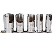 KS Tools 460.5085 3/8" Serie bussole raccordo tubi speciale angolato, 5 pz