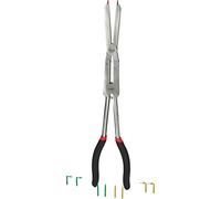 KS Tools 500.7015 Pinza di sicurezza a doppia articolazione per anelli di fissaggio esterni con punte intercambiabili