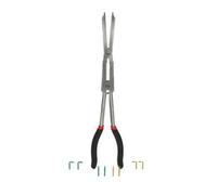 KS Tools 500.7015 Pinza di sicurezza a doppia articolazione per anelli di fissaggio esterni con punte intercambiabili