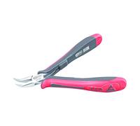 KS Tools 500.7066 ESD Pinza a punta, piegata, senza taglio, 130 mm