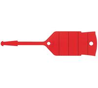 KS Tools 500.8019 Portachiavi con occhiello, rosso, 500 pz