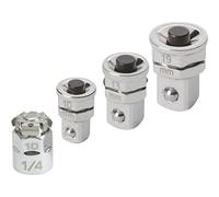 KS Tools 503.4286 Serie di Adattatori a Bussola Gearplus, Sistema Metrico, 4 Pezzi