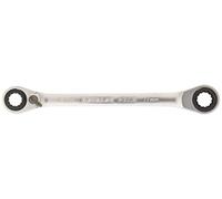 KS Tools 503.4541 Chiave a Cricco Doppia Poligonale Reversibile 4 in 1 Gearplus,