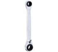 KS Tools 503.4656 Chiave a cricco doppia poligonale reversibile 4in1 GEAR 8x10-12x13mm