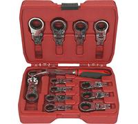 KS Tools Chiavi poligonale a cricchetto, pieghevoli, 13pz. Quantità:1