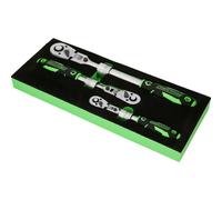 KS Tools 512.0103 COMPETITION Teleskop-Ratschen-Satz,3-tlg Kit di chiavi a
