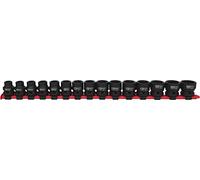 KS Tools 1/2 " Sechskant-Kraft-Stecknuss-Satz, Extra Corto, 10-24mm 15-tlg