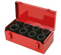KS Tools 515.0510 Serie di Bussole Esagonali per Avvitatori ad Impulsi, 8 Pezzi, 24-36 mm, 3/4"