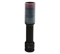 KS Tools 515.0619 SlimPOWER Bussole per avvitatori ad impulsi per cerchi in alluminio, extra lunghe, 21 mm